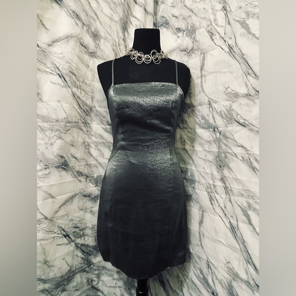 Elegant Silver Women's Dress